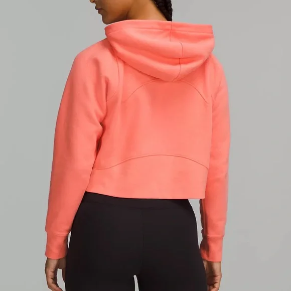 💕LULULEMON LOUNGEFUL CROPPED HOODIE/JACKET-RASPBERRY CREAM-14💕 - Picture 8 of 16